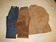 Echt Leder Bluse Jacke Hemd von TCM & WHAKS STRETCH JEANS & Cordhose C&A Gr.42