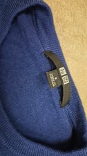 Damenpullover von Uniqlo,  Gr. S ,blau,  neu, 100% Merinowolle