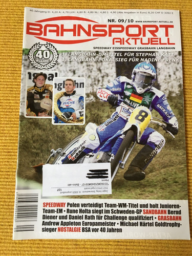 Bahnsport aktuell speedway - aktuell,