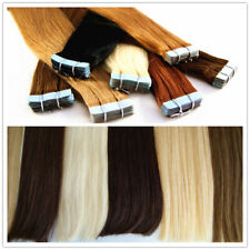   Tape in Extensions RAMO Premium Remy Qualität Echthaar Tressen 4cm breit