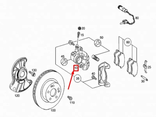 Slk r171 amg bremssattel - slk,