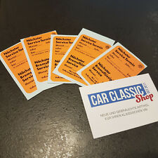 5x Original Volkswagen Service