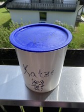 Tupperware One Touch für  Trocken Katzenfutter 24188-3 gebraucht-weiss/blau