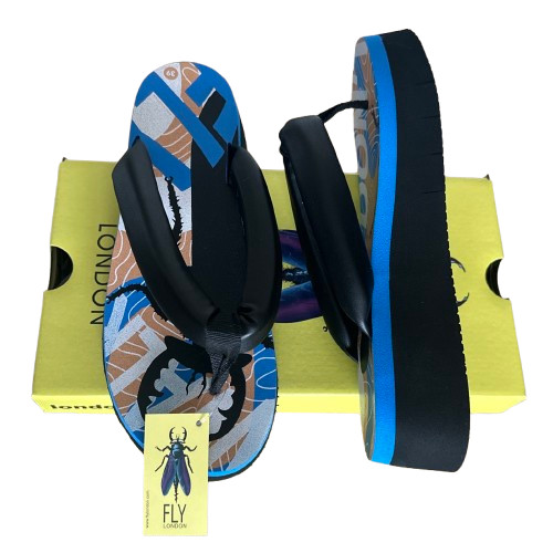 Fly london sandalen damen blau - london,