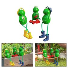 Harz Frosch Hängedeko 3er Set