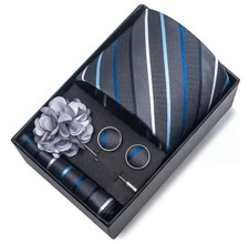 Herren Krawatten Set Blau