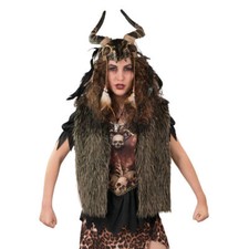 Damen -und Herren-Kostüm Fellweste