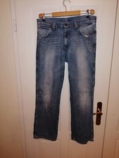 Wrangler vintage Alaska Jeans Herren W33/L30, hellblau, coole Gebrauchsspuren