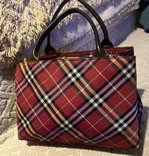 Burberry Kleine Nylon Tasche Nova Check Rot