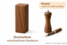 Nussbaum Walnuss Kantel massiv