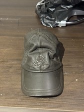 Rare Loro Piana Brown Deer Leather Baseball Cap Medium 
