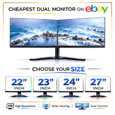 HP / DELL 22" 23" 24" 27" DUAL