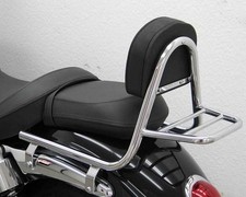 Sissy Bar aus Rohr mit Kissen