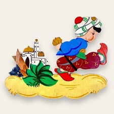 1950er Holz Wandfigur