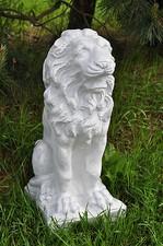 Löwe, Statue, Löwe Torwächter sitzend 50 cm groß, DEKO