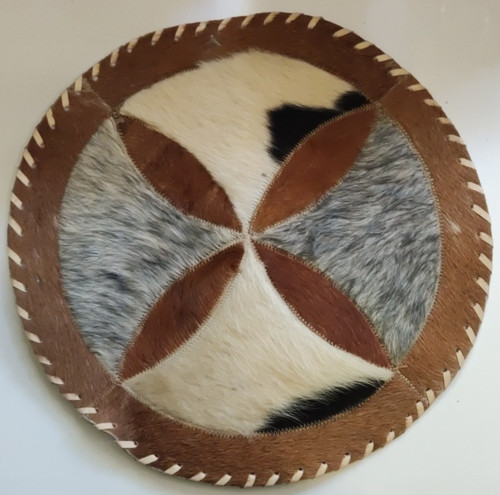 Runder fell leder teppich - runder, fell-/leder-teppich