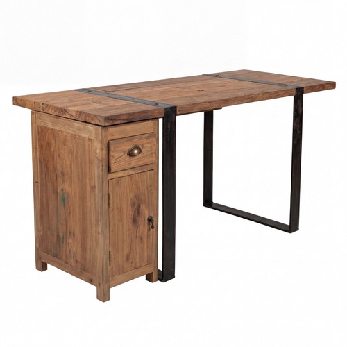Schreibtisch teakholz 160 - teakholz, cm