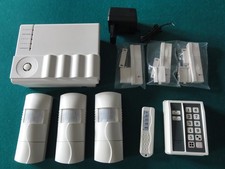 2 Zonen Funkalarmanlage 3xPIR 3xMagnet 1xFB 1xCodeschloß  HA51