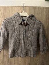 Lupilu Jungen Strickjacke Baby Kleinkind Jacke mit Fleecefutter 86 92 Neuwertig