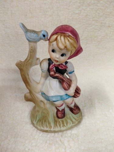 Porzellanfigur rotkäppchen - porzellanfigur,