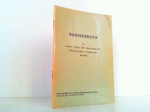 Schiessbuch für gewehr - schiessbuch,