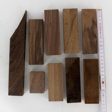 10x Walnuss Holzblöcke – Z.b. Messergriff Rohlinge, kanteln 12×3,8×2 cm