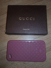 Gucci IPhone 4S Silikon Cover Burgundy Pink 