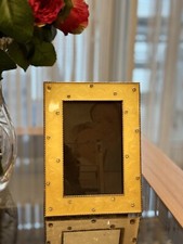 Vintage-Fotorahmen aus Perlmutt mit Strasssteinen