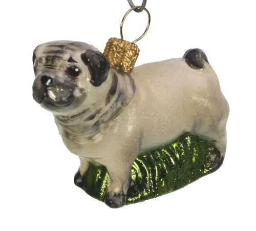 Anhänger mops glas - mops,