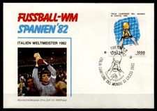 Fußball.WM-1982.Finale.Italien-Gewinner. Dino Zoff mit Pokal.FDC(1).Italien 1982