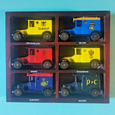 Konvolut, 6 x Corgi, T Ford Van, Post Fahrzeuge im mini Setzkasten, sehr selten!