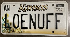 Kansas Autokennzeichen License
