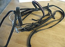 dunkel braune Trense mit