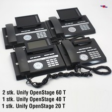 4x PHONE SIEMENS UNIFY OPENSTAGE 20T 40T 60T STANDART SYSTEMTELEFON S30817-S7301