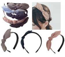 Haarreif Haarband Schleife Knoten Haarschmuck Spitze Haarspange Turban Kariert