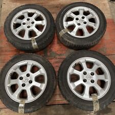 Opel Astra 4 Stück Alufelgen 7-Stern 6Jx15 H2 ET49 Reifen Alt Abgefahren!  N5760