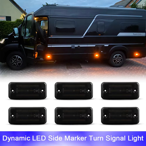 Led schwarz seitenblinker - 6x,
