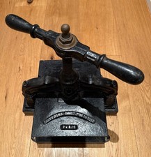 Antike gußeiserne Buchpresse Gonthier Dreyfus Papeterie aus Paris, 19. Jh.
