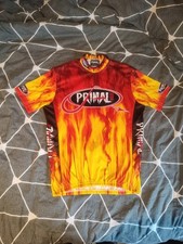 Primal Wear Trikot Gr.L 2 Hot 4 U Rad Shirt Fahrrad Cycling Jersey Flammen