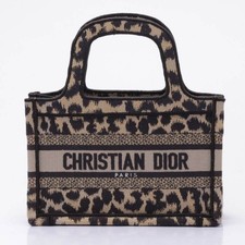 Handtasche Dior Braun Weiß