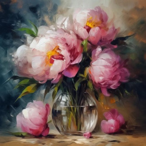 Strauß rosa pfingstrosen - rosa, in
