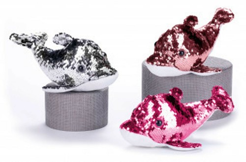 Delphin glitzer stofftier - delphin,