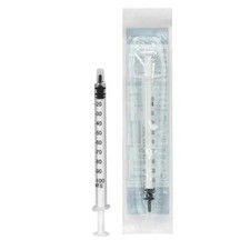 100er Pack Insulinspritzen 1ml U100 3-Teilig Lueransatz Glasklar Ohne Kanüle