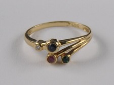 Ring rubin smargd - rubin, saphir