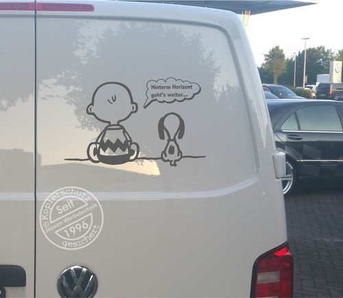 Aufkleber snoopy charly - aufkleber,