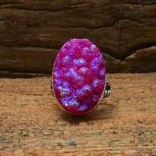 Schöne Titan Druzy Quarz