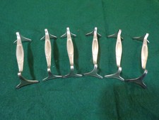 Wellner Jugendstil Perldekor Messerbänke Messerbänkchen für 6 Personen 90er