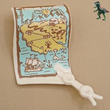 Playmobil Piraten Schatzkarte-Pergament-Korsarenschiff-Galeone-Karibikinsel