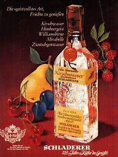 3w23272/ Alte Reklame aus 1971 – Schladerer Kirschwasser – Kultur des Genusses.