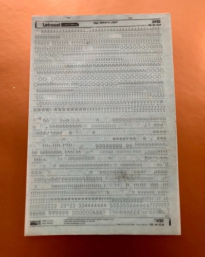 Letraset 2492 horatio light - ,